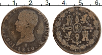 Продать Монеты Испания 8 мараведи 1812 Медь