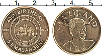 Продать Монеты Свазиленд 5 эмалангени 2008 Медь