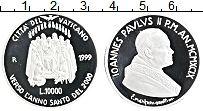Продать Монеты Ватикан 10000 лир 1999 Серебро
