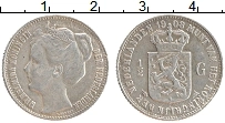 Продать Монеты Нидерланды 1/2 гульдена 1909 Серебро