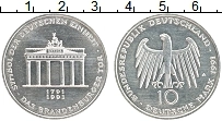 Продать Монеты ФРГ 10 марок 1991 Серебро