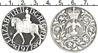 Продать Монеты Великобритания 25 пенсов 1977 Серебро