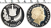 Продать Монеты Новая Зеландия 5 долларов 2003 Серебро