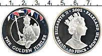 Продать Монеты Фолклендские острова 50 пенсов 2002 Серебро