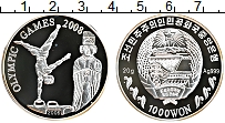 Продать Монеты Северная Корея 1000 вон 2006 Серебро