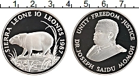 Продать Монеты Сьерра-Леоне 10 леоне 1987 Серебро