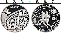 Продать Монеты Грузия 20 лари 2008 Серебро