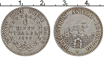 Продать Монеты Анхальт-Бернбург 1/6 талера 1861 Серебро