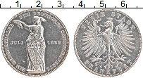 Продать Монеты Франкфурт 1 талер 1862 Серебро