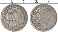 Продать Монеты Боливия 20 сентаво 1876 Серебро