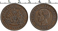 Продать Монеты Гаити 20 сантим 1863 Бронза