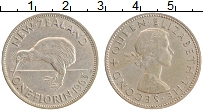 Продать Монеты Новая Зеландия 1 флорин 1963 Медно-никель