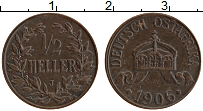 Продать Монеты Немецкая Африка 1/2 геллера 1906 Бронза
