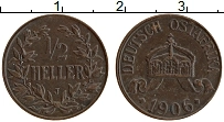 Продать Монеты Немецкая Африка 1/2 геллера 1906 Бронза