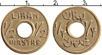 Продать Монеты Ливан 1/2 пиастра 1941 Бронза