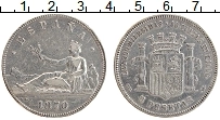 Продать Монеты Испания 5 песет 1870 Серебро