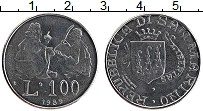 Продать Монеты Сан-Марино 100 лир 1989 Медно-никель