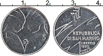 Продать Монеты Сан-Марино 5 лир 1990 Алюминий