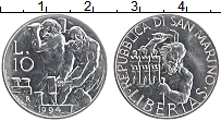 Продать Монеты Сан-Марино 10 лир 1994 Алюминий