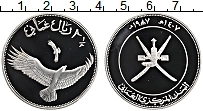 Продать Монеты Оман 2 1/2 риала 1987 Серебро