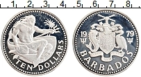Продать Монеты Барбадос 10 долларов 1977 Серебро
