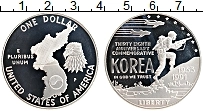 Продать Монеты США 1 доллар 1991 Серебро