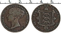 Продать Монеты Остров Джерси 1/26 шиллинга 1841 Медь