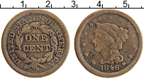 Продать Монеты США 1 цент 1846 Медь