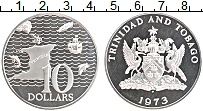 Продать Монеты Тринидад и Тобаго 10 долларов 1973 Серебро