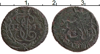 Продать Монеты 1762 – 1796 Екатерина II 1 полушка 1770 Медь