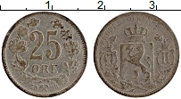 Продать Монеты Норвегия 25 эре 1896 Серебро