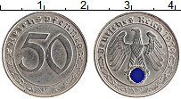 Продать Монеты Третий Рейх 50 пфеннигов 1939 Медно-никель