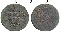 Продать Монеты Бавария 1 пфенниг 1776 Медь