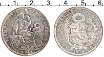 Продать Монеты Перу 1/2 соля 1928 Серебро