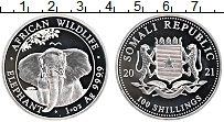 Продать Монеты Сомали 100 шиллингов 2021 Серебро