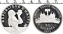 Продать Монеты Гаити 50 гурдес 1973 Серебро