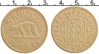 Продать Монеты Гренландия 5 крон 1944 Латунь