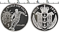 Продать Монеты Ниуэ 5 долларов 1991 Серебро