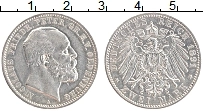 Продать Монеты Ольденбург 2 марки 1891 Серебро