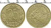 Продать Монеты Центральная Африка 25 франков 1998 