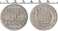 Продать Монеты Тунис 20 франков 1353 Серебро
