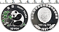 Продать Монеты Северная Корея 10 вон 1997 Серебро