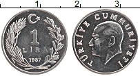 Продать Монеты Турция 1 лира 1988 Алюминий
