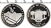 Продать Монеты Кот-д`Ивуар 500 франков 2008 Серебро