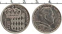 Продать Монеты Монако 1 франк 1982 Никель
