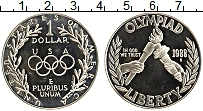 Продать Монеты США 1 доллар 1988 Серебро