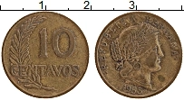 Продать Монеты Перу 10 сентаво 1955 Латунь