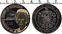Продать Монеты Гибралтар 15 фунтов 2014 Серебро