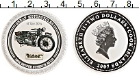 Продать Монеты Острова Кука 2 доллара 2007 Серебро
