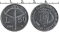Продать Монеты Сан-Марино 50 лир 1989 Медно-никель
